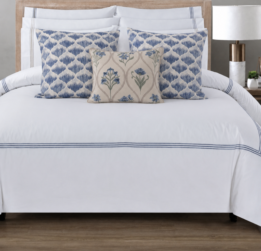 Charlene embroidered duvet cover set
