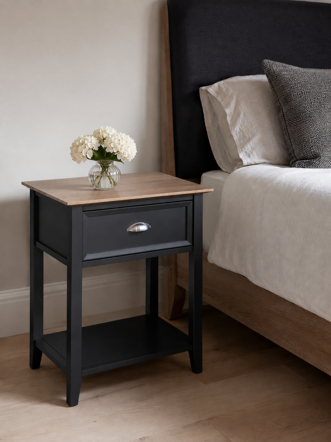 Maison Pedestal 1 Draw Open Sides (60cm) – Asphalt