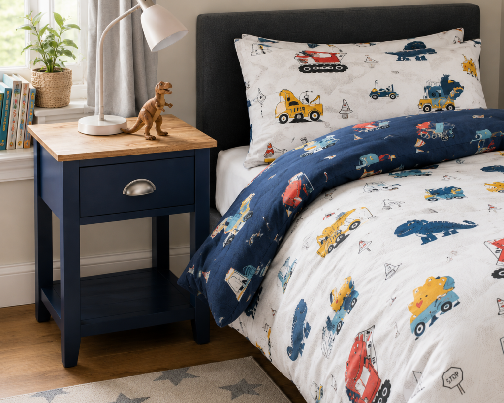 Building Dino Printed Kids Duvet Cover Sets