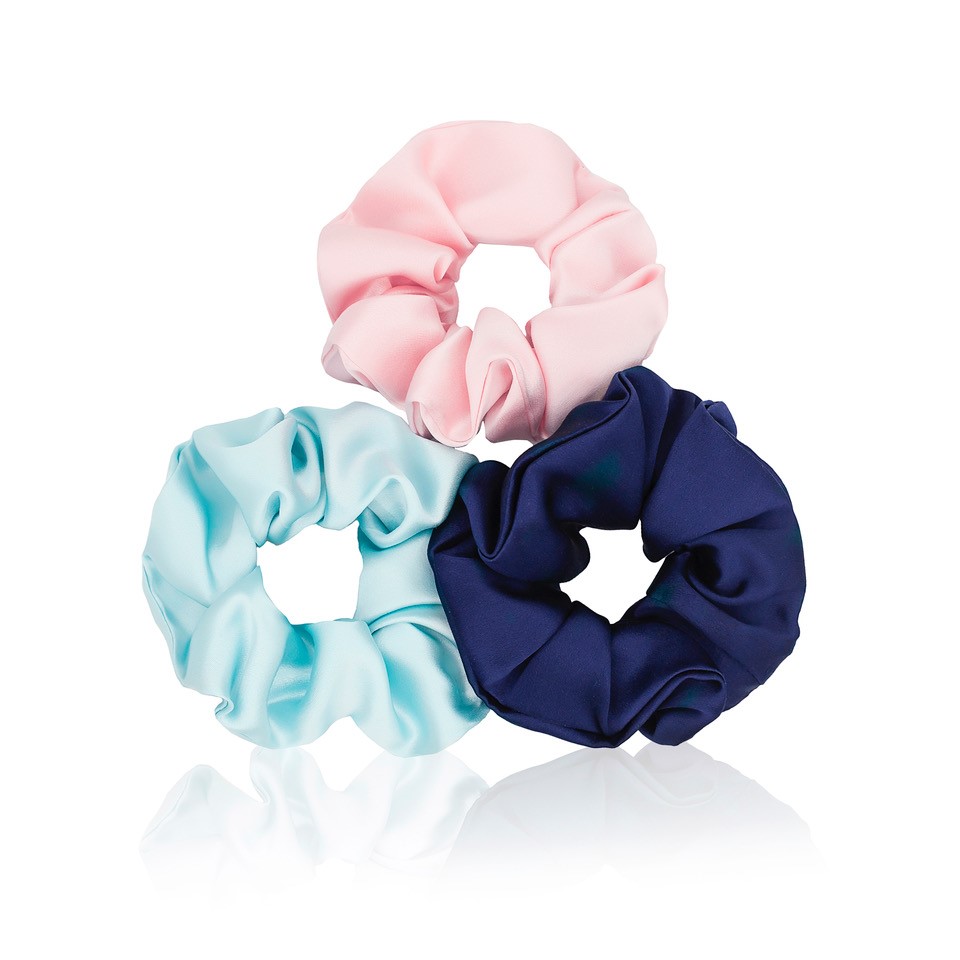 Pure Silk Scrunchies 3 pack – Day Dream Trio (Thick)