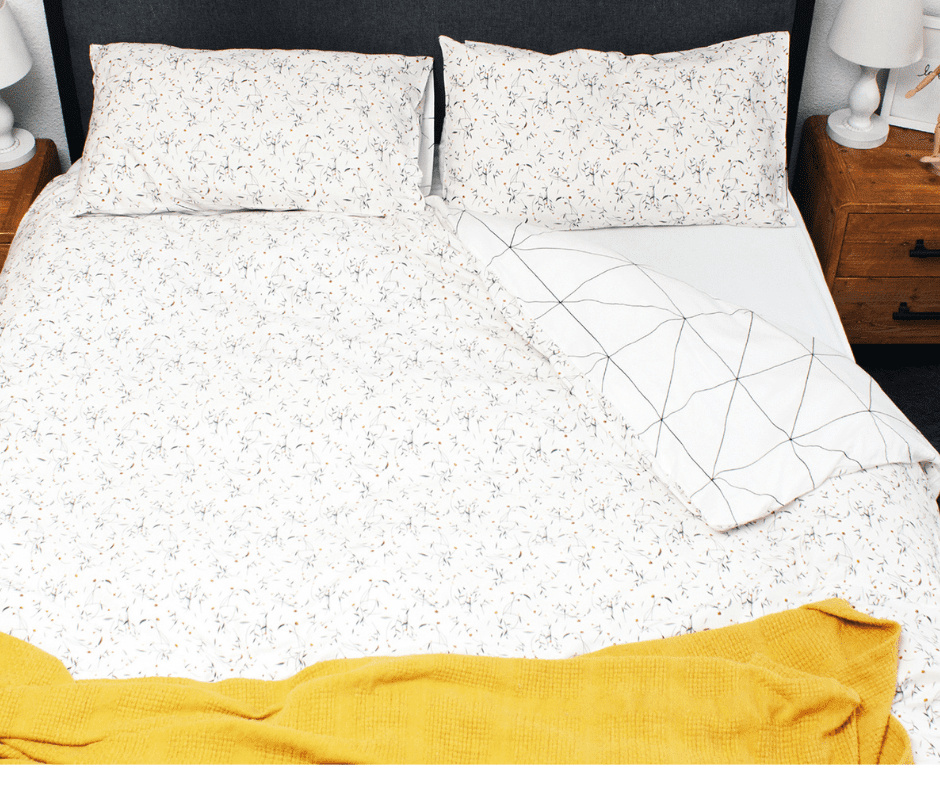 Floral Geo Printed Duvet Cover Set - Image 2