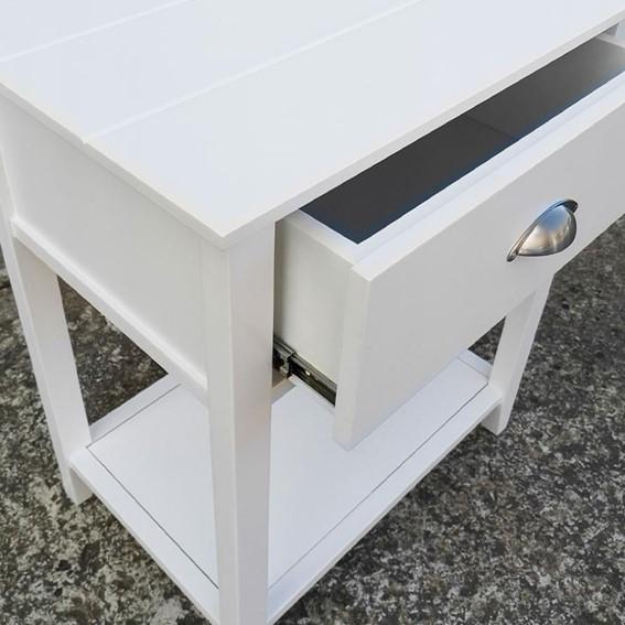 New England Pedestal 1 Drawer Open Sides - Image 3