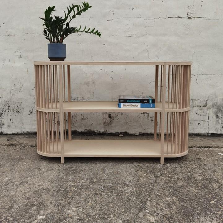 Reed console 136cm – Cotton White (Ash)