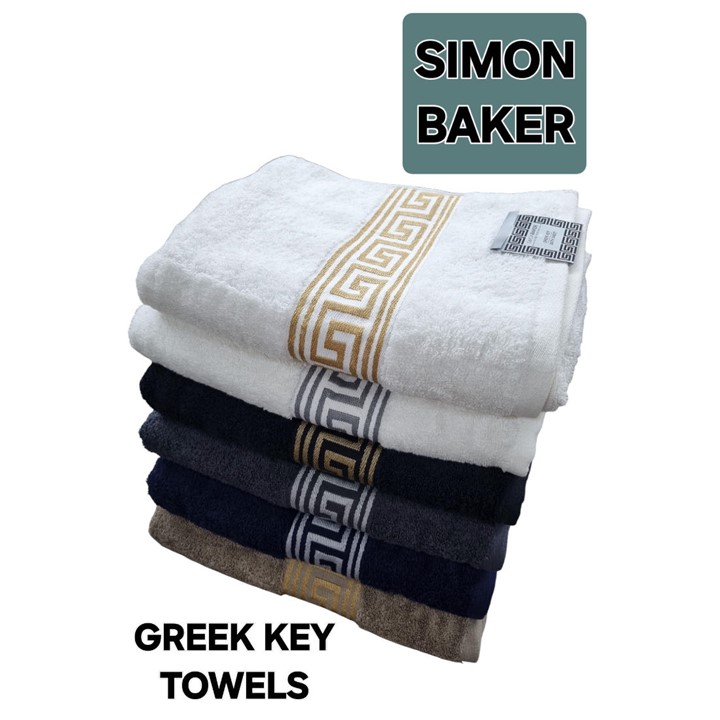 Simon Baker Greek Key Towels