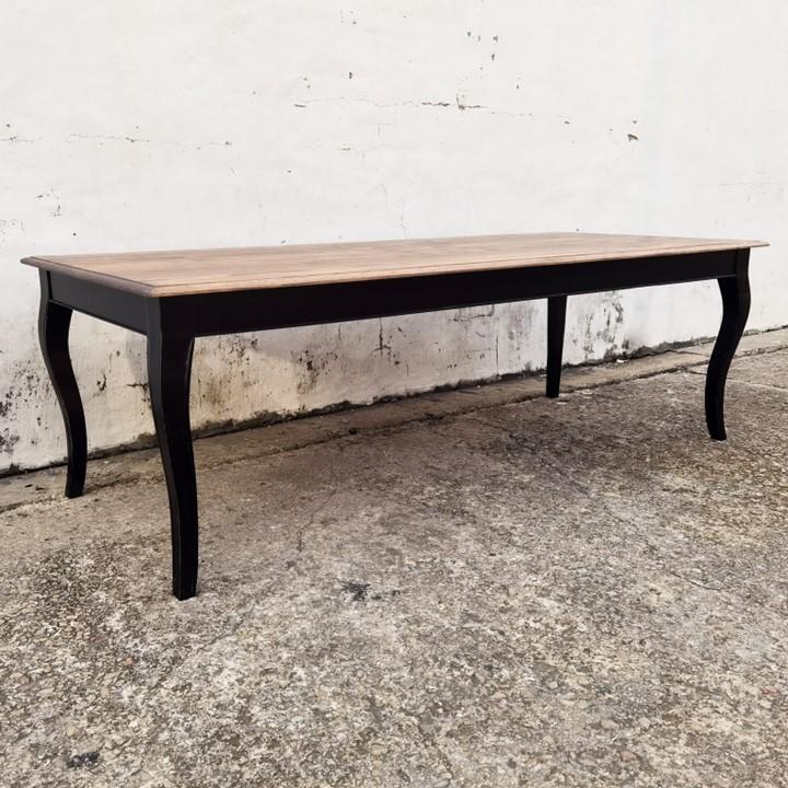 Vintage Dining table – Black/Walnut (Pine)