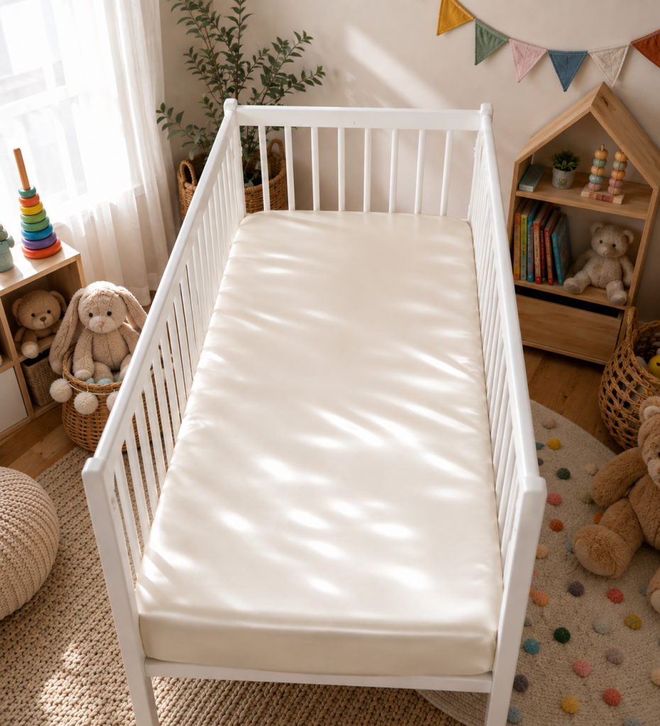 Mulberry Silk baby cot fitted sheet
